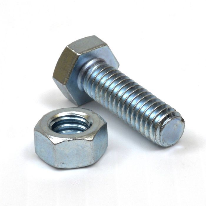 Hex Head Bolts And Nuts 5/16-18 QTY 10 Each