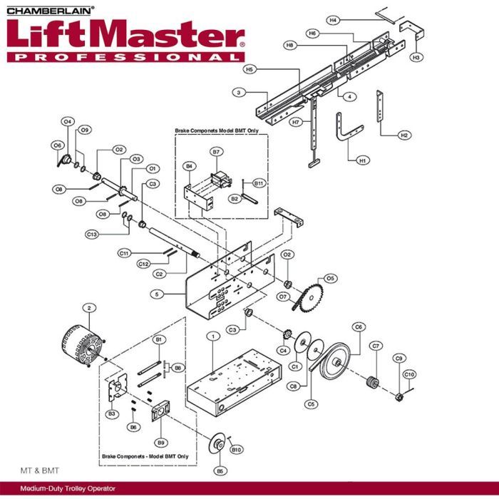 Liftmaster 10-10356 Brake Mounting Plate