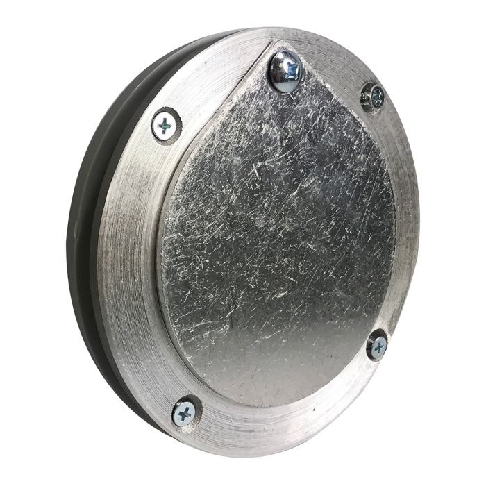 4 Inch  Aluminum Exhaust Port For Doors Up To 1/4 Inch Thick
