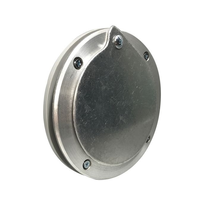5 Inch  Aluminum Exhaust Port For Doors Up To 1/4 Inch Thick