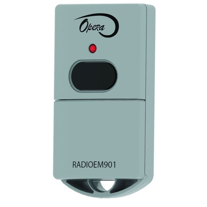 Manaras-Opera RADIOEM-901 1-Button Keychain Garage Door Opener Transmitter (Replaces RADIO028)