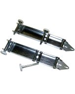 Garage Door Low Headroom Quick Turn Brackets (Pair) w/ Rollers