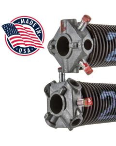 1.75 ID Coated Garage Door Torsion Springs With Cones 7 & 8' High Doors