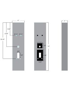 2" Wide Box for Von Duprin 99 Exit D