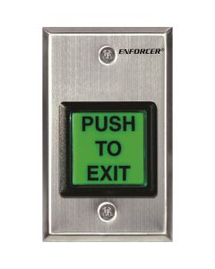 Push to Exit Button-Illuminated green