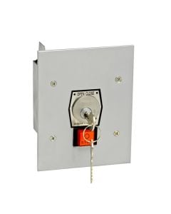 1KFS Nema 1 Interior Tamperproof Open-Close Key Switch With Stop Button Flush Mount