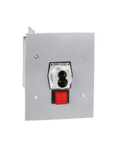 1KFS-SLF Nema 1 Interior Tamperproof Open-Close S Type Large Format Key Switch With Stop Button Flush Mount