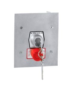 1KFSX-BC Exterior Tamperproof Open-Close Best Cylinder Or Equivalent Key Switch With Stop Button Flush Mount