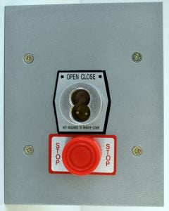 1KFSX-SLF Exterior Tamperproof Open-Close S Type Large Format Key Switch With Stop Button Flush Mount