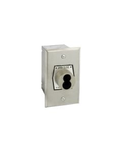 HBFX-SLF Exterior Open-Close S-Type Large Format Key Switch In Single Gang Back Box Flush Mount