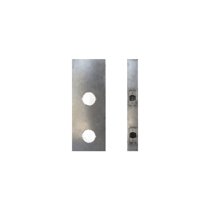 Keedex Lock Box Dbl. 2 3/4" B/S, 2 1/8" Hol