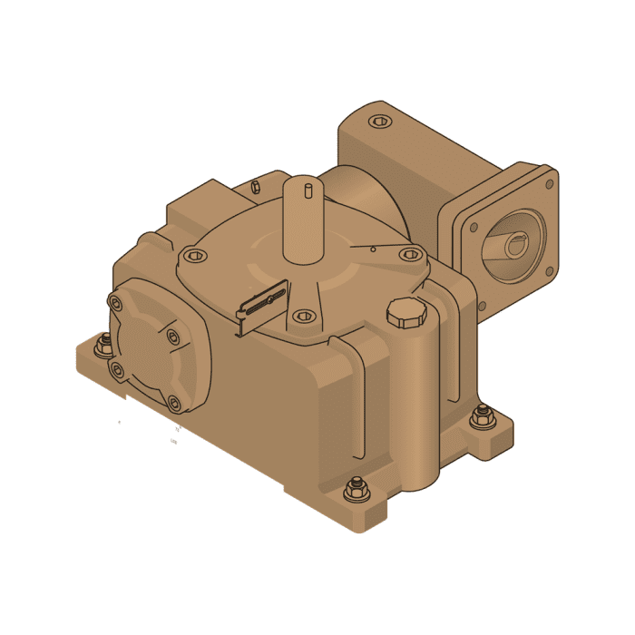 Maximum Controls Gear Reducer Size 70 900:1 Square Flange