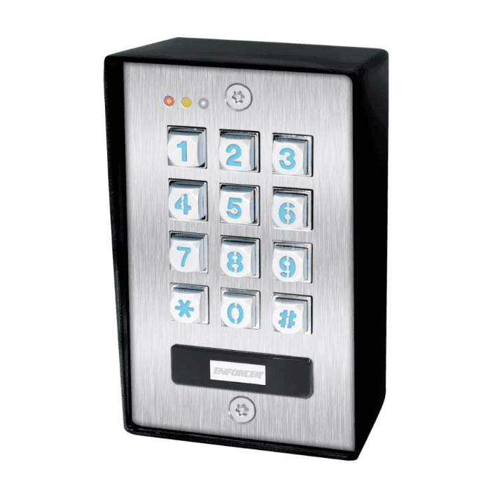 Seco-Larm U.S.A Vandal Resistant Outdoor Card/Keypad