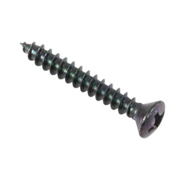 Garage Door Decorative Hardware #6 X 1 Oval Wood Screw (Black Plated)