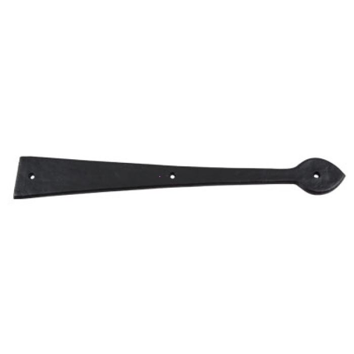 Garage Door Decorative Hardware 16 Inch Spear Hinge - Black