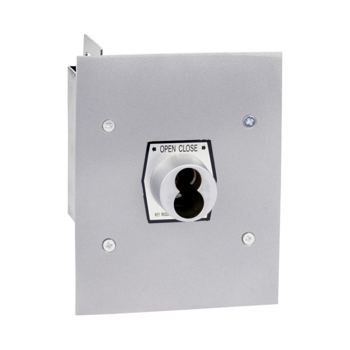 1KFX-SLF Exterior Tamperproof Open-Close S Type Large Format Cylinder Key Switch Flush Mount