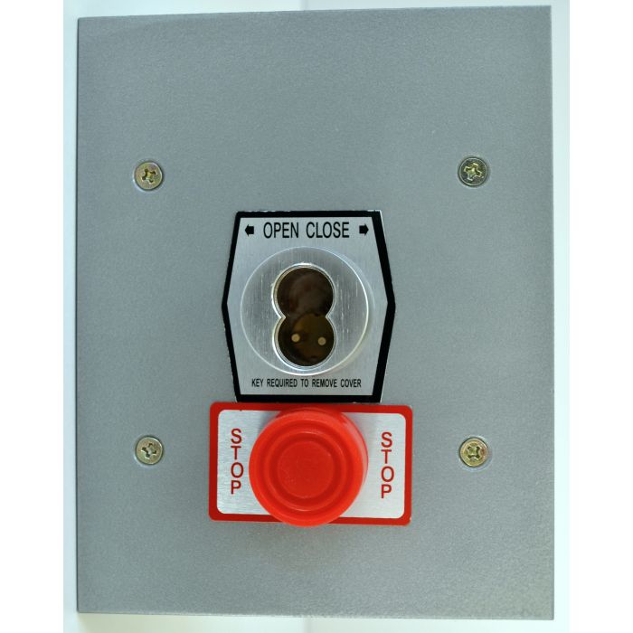 1KFSX-SLF Exterior Tamperproof Open-Close S Type Large Format Key Switch With Stop Button Flush Mount