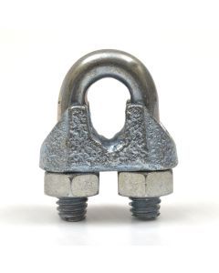 Galvanized 1/4 Inch Cable Wire Rope CLAMPS (Sold Each)