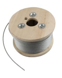 1/8" 7x19 Galvanized Aircraft Cable Reel, 500'