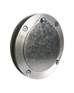 4 Inch  Aluminum Exhaust Port For Doors Up To 1/4 Inch Thick