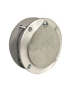 4 Inch  Aluminum Exhaust Port For Doors Up To 2 Inch Thick