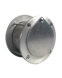 4 Inch  Aluminum Exhaust Port For Doors Up To 3 Inch Thick