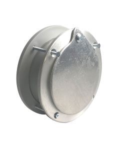6 Inch  Aluminum Exhaust Port For Doors Up To 2 Inch Thick