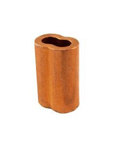 1/8 Inch Copper Oval Sleeves (50 Pack)