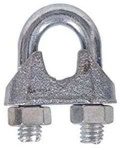 Cable Clamp 1/8" Galvanized Wire Rope Clamps 10 Pack - New