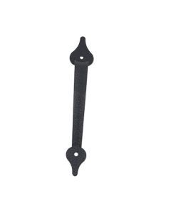 Garage Door Decorative Hardware 11-1/4 Inch Stamped Pull Handle - Black